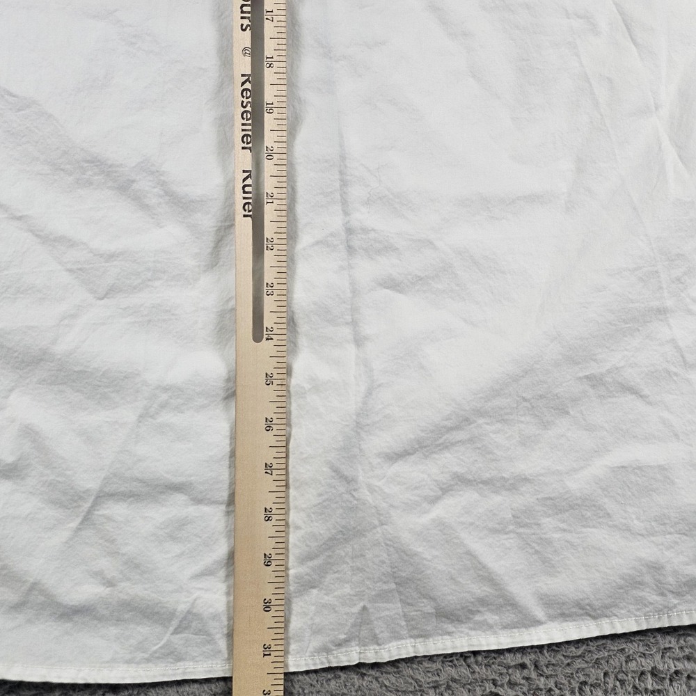 Carbon2cobalt Shirt Mens 2XL White Cotton Button Up Long Sleeve Chambray Casual - Picture 11 of 13